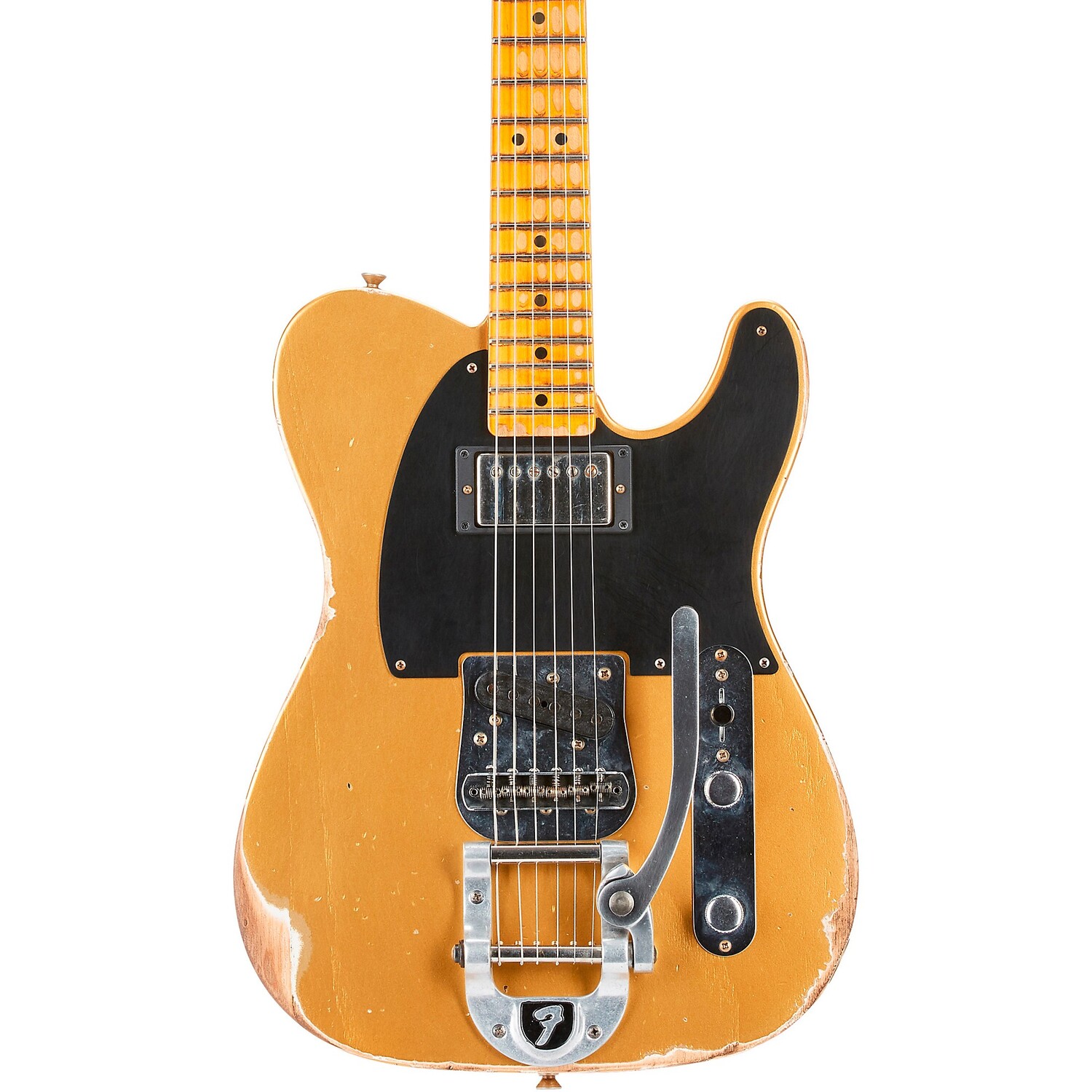 

Fender Custom Shop '50s Vibra Telecaster Limited Edition Heavy Relic Электрогитара Aztec Gold