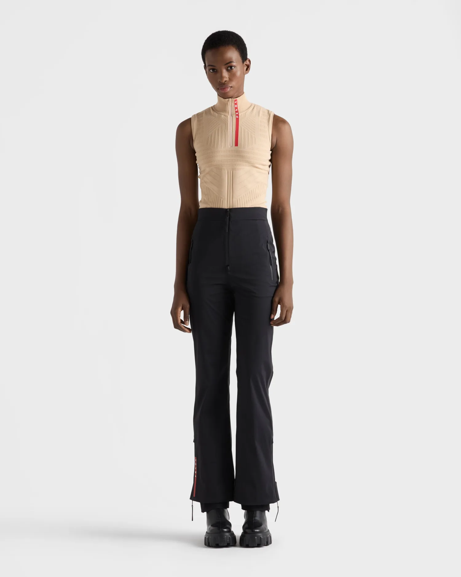 Водолазка из Re-Nylon Prada, белый — фото 2