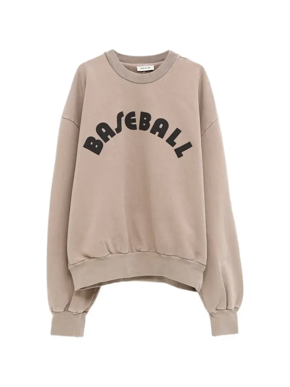 Свитшот с логотипом Fear Of God, бежевый