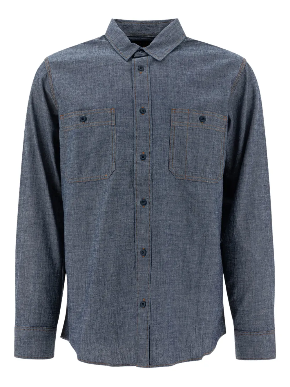 

Хлопковая рубашка с двумя карманами Filson, синий