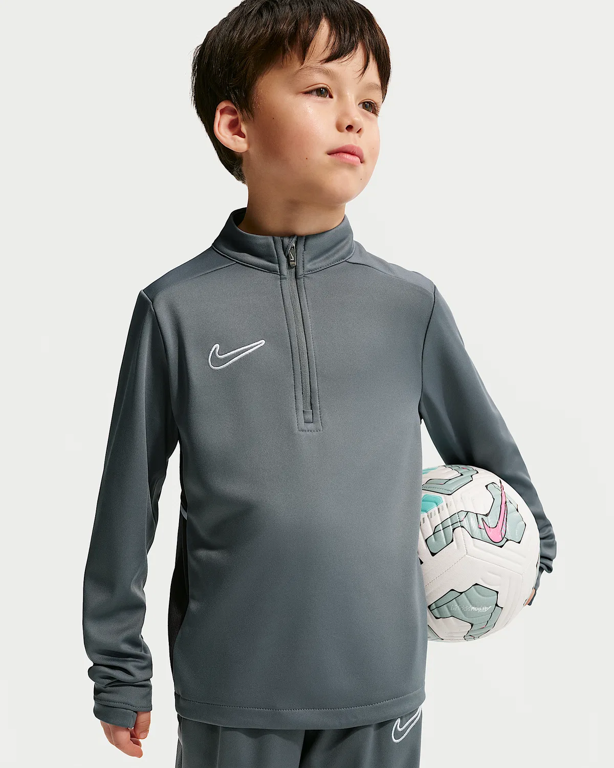 Детский спортивный костюм Nike Little Kids' Dri-FIT Academy, Cool Grey/White — фото 2