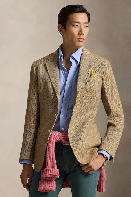 Рубашка Oxford мужская Polo Ralph Lauren, синий — фото 4