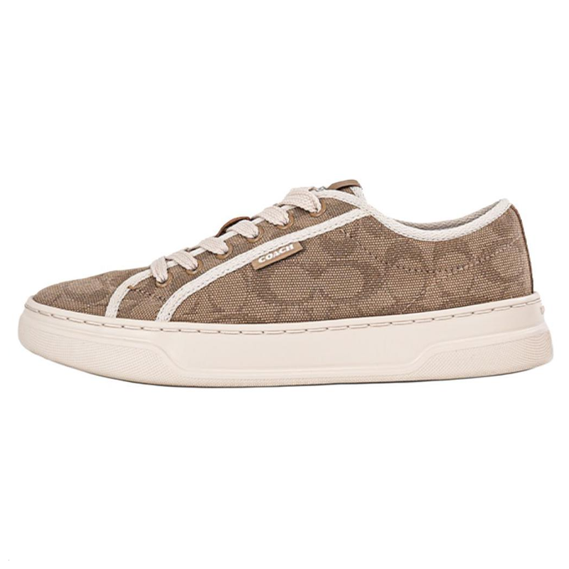 

COACH Кроссовки Canvas Sneake Low Top для скейтбординга, мужские, коричневые