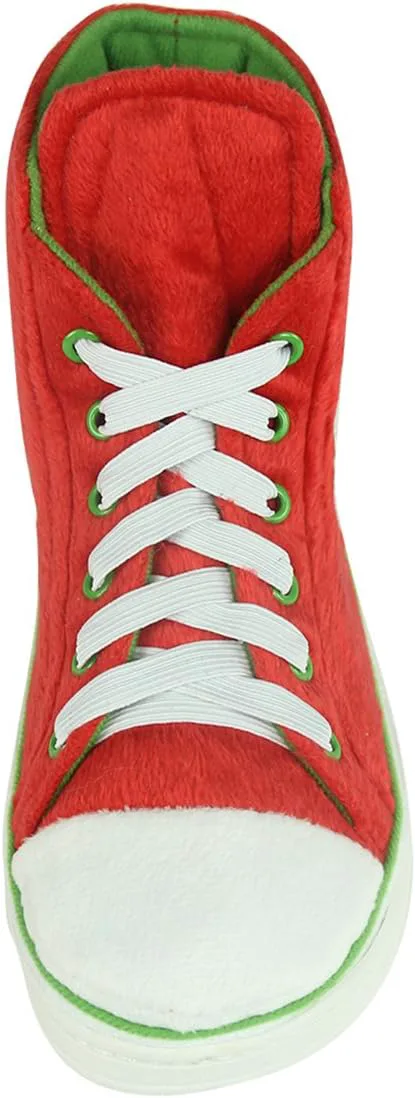 

Домашние тапочки для мужчин, зимние теплые плюшевые, для дома и улицы, модные кроссовочные тапочки-башмаки Home Slipper, красный