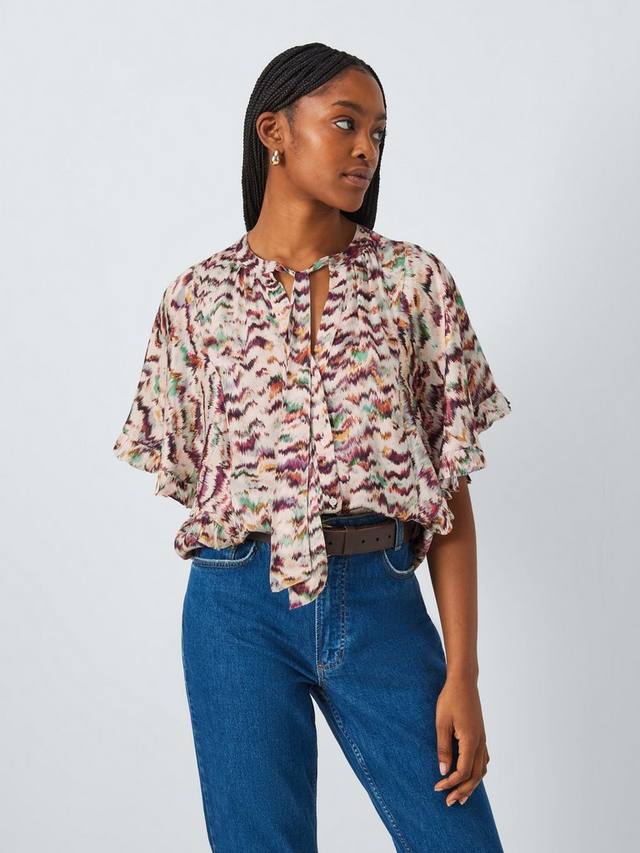 

Блузка с принтом harlow wave AND/OR, цвет Wave Print