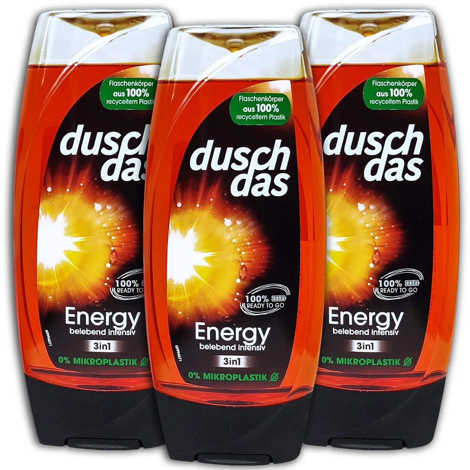 Гель для душа и шампунь Duschdas Energy 3-в-1, 3 x 225 мл Topdeal