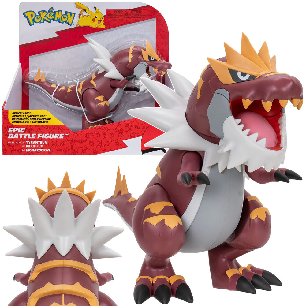 

Фигурка Tyrantrum Pokemon Epic Battle 18 см Доисторический Дракон Коллекционная оригинал JAZWARES