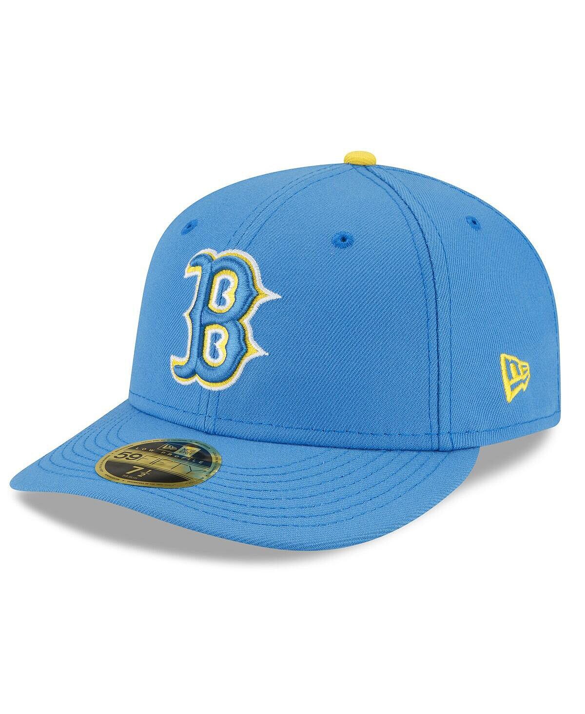 

Мужская голубая приталенная шляпа Boston Red Sox City Connect Low Profile 59FIFTY New Era