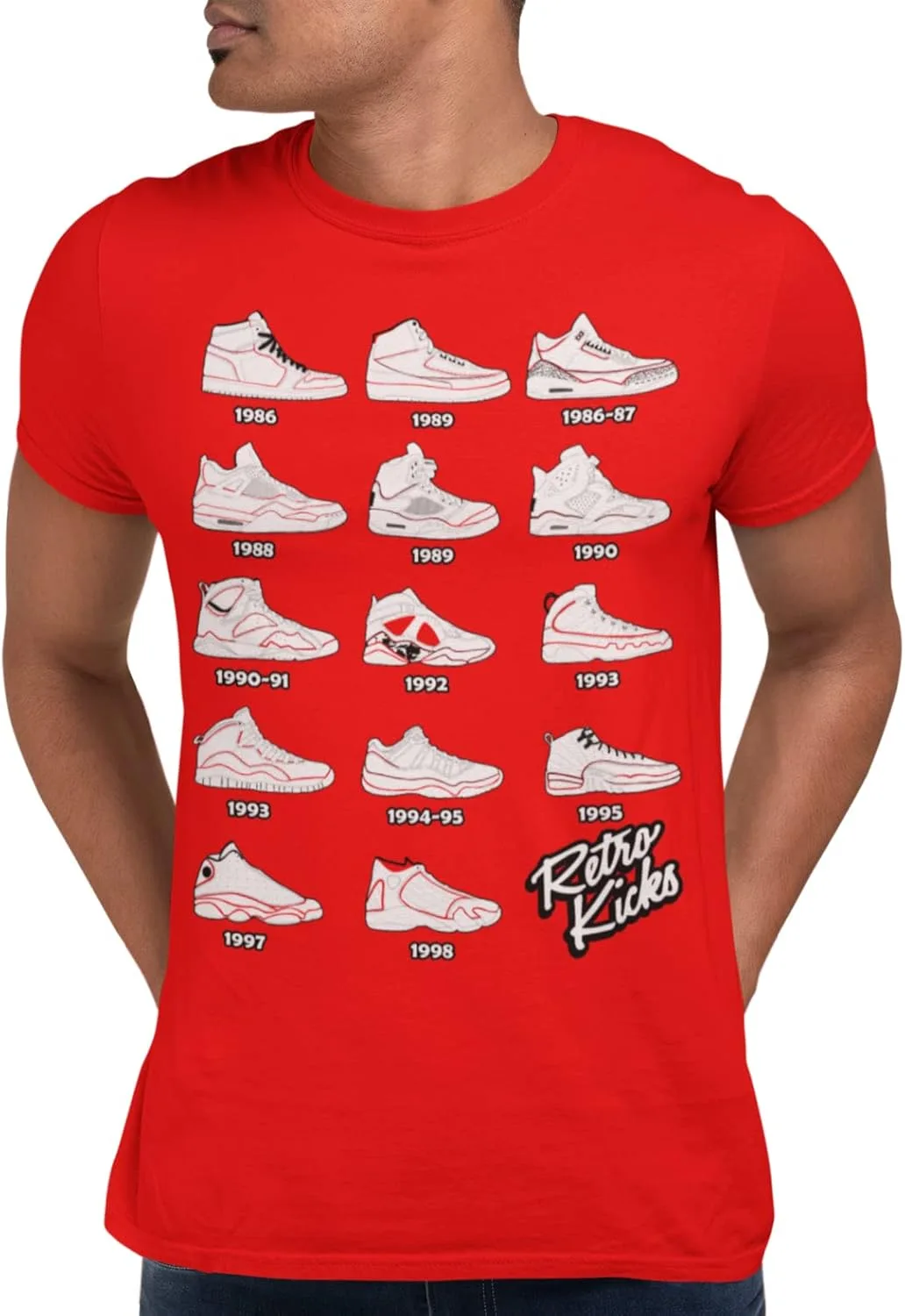 

Футболка All White Retro Sneakers Image House Of Tees