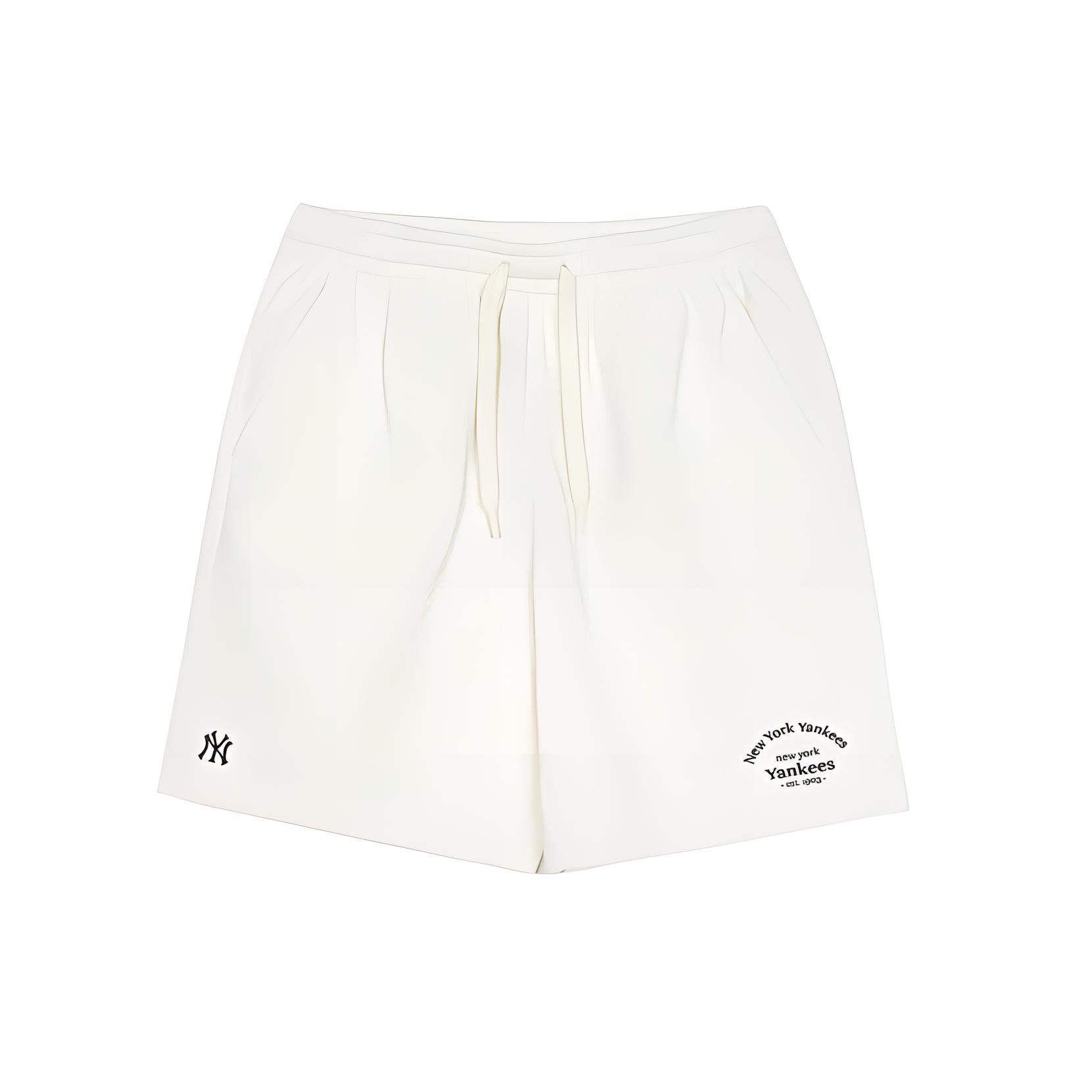 

MLB Базовые повседневные шорты New York Yankees унисекс кремовые