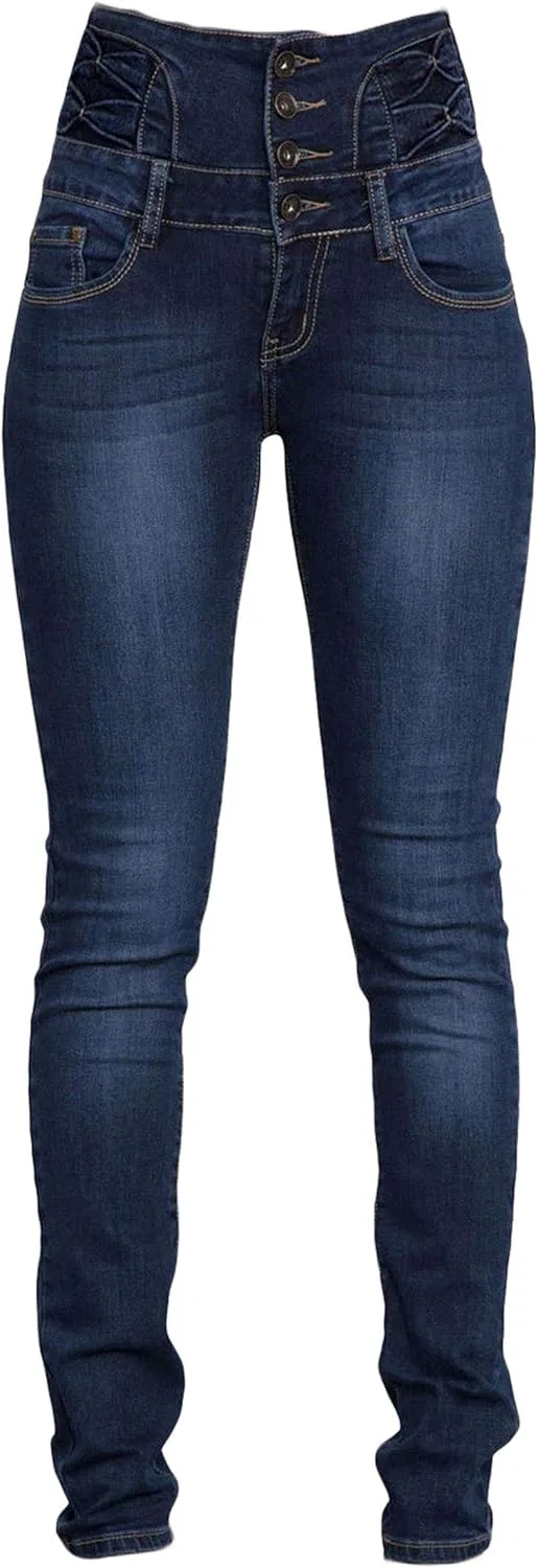 Джинсы скинни High Waist, Andongnywell, синий