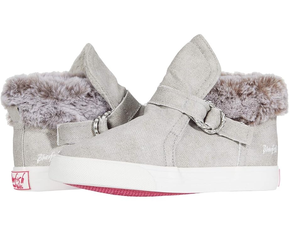 

Кроссовки Blowfish Malibu Mint-T, цвет Silver Brushed Metallic Canvas/Faux Fur