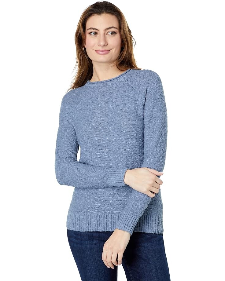 

Свитер L.L.Bean Midweight Cotton Slub Rollneck Pullover, цвет Soft Indigo