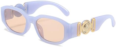 

Винтажные модные очки 2027 года, маленькие прямоугольные солнцезащитные очки для женщин, градиентные квадратные солнцезащитные очки с защитой от УФ-излучения UV400 MTZJH, C3