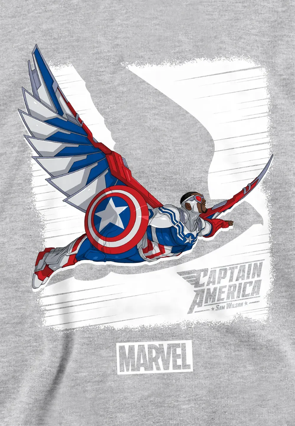 Детская худи Marvel Captain America Falcon, серый — фото 2