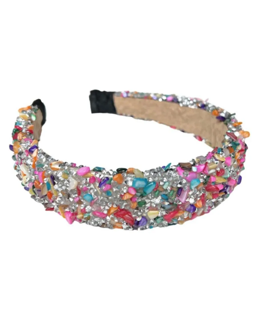 Headbands of Hope Женская повязка на голову "All That Glitters" - разноцветная + серебристая