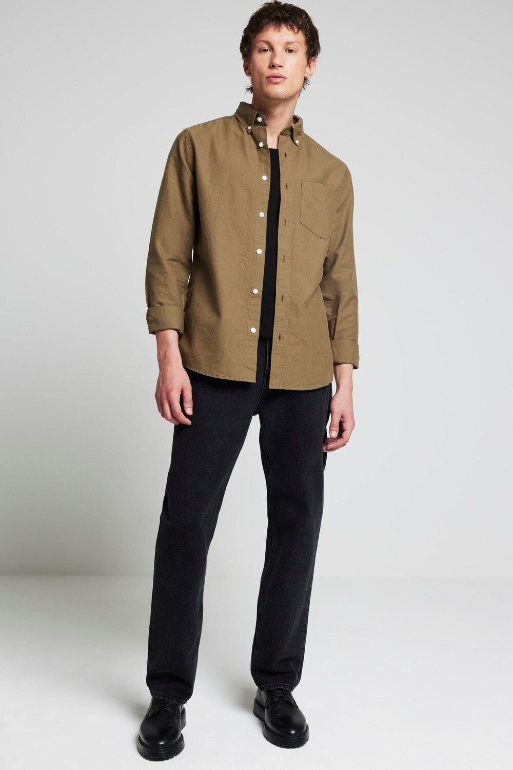 

Рубашка Оксфорд с длинным рукавом River Island, зеленый