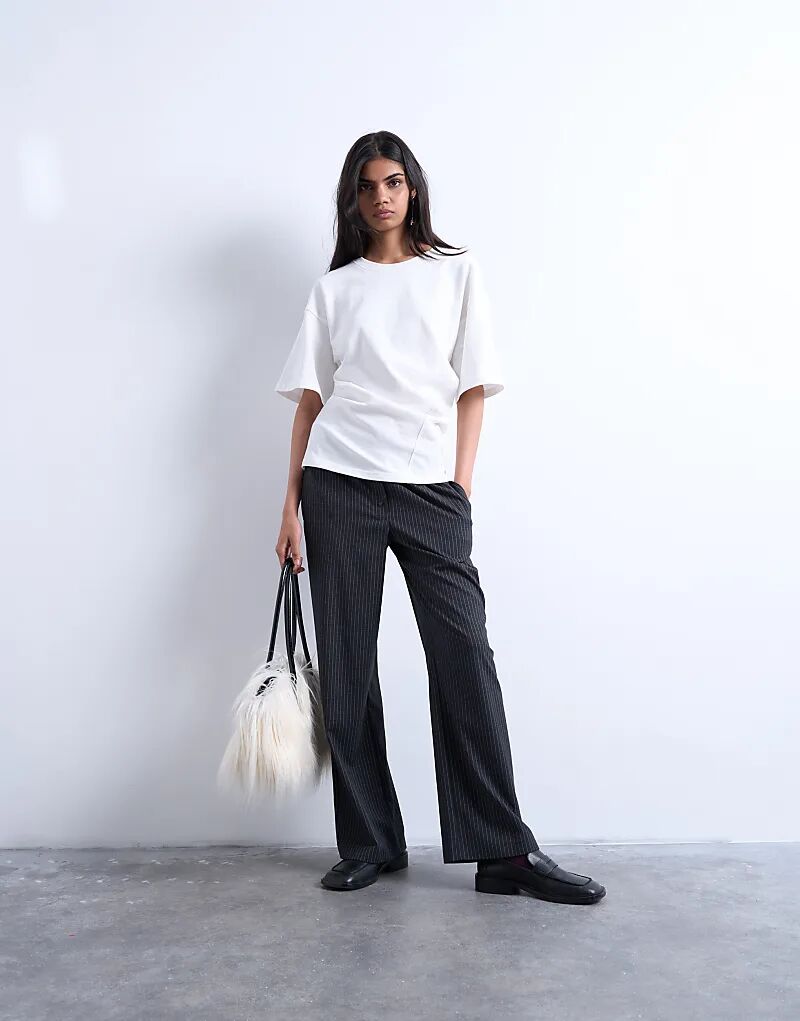 

Боксеры-джоггеры Topshop в тонкую полоску, антрацитового цвета