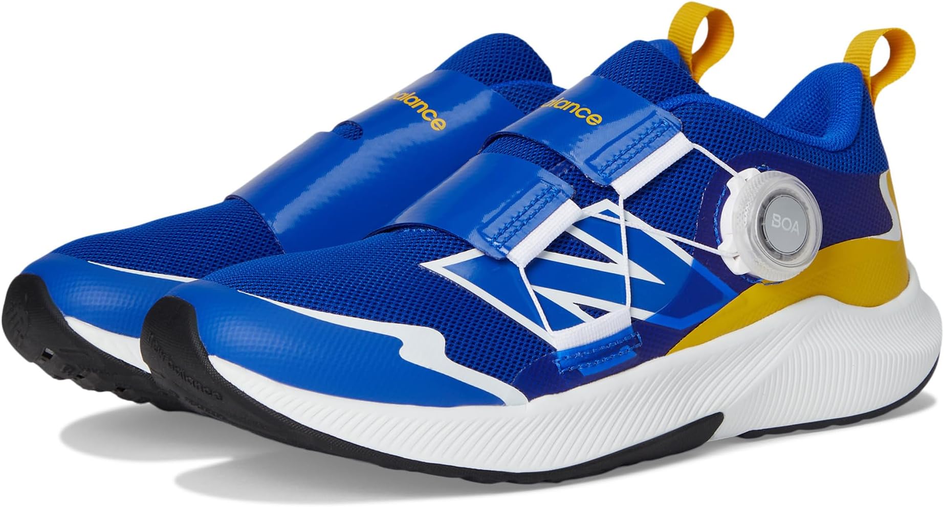 

Кроссовки New Balance Kids DynaSoft Reveal v4 BOA, цвет Blue Gemstone/Ginger Lemon/White