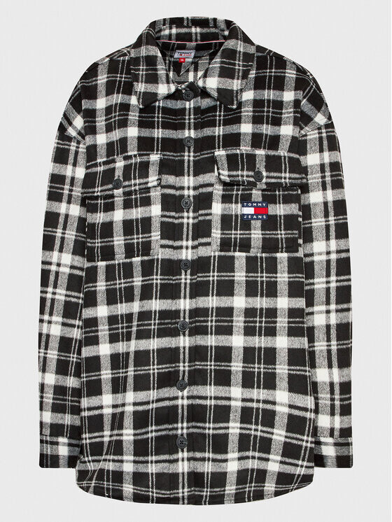 

Рубашка свободного кроя Tommy Jeans Curve, черный