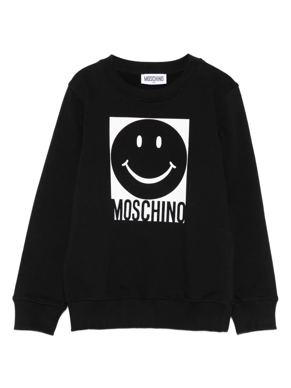 

Толстовка с узором Moschino Kids, черный