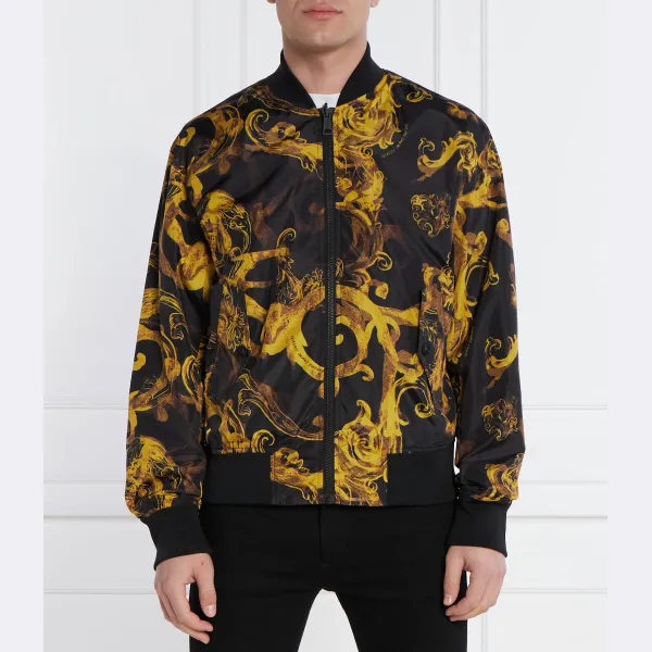 

Двусторонний бомбер стандартного кроя Versace, черный