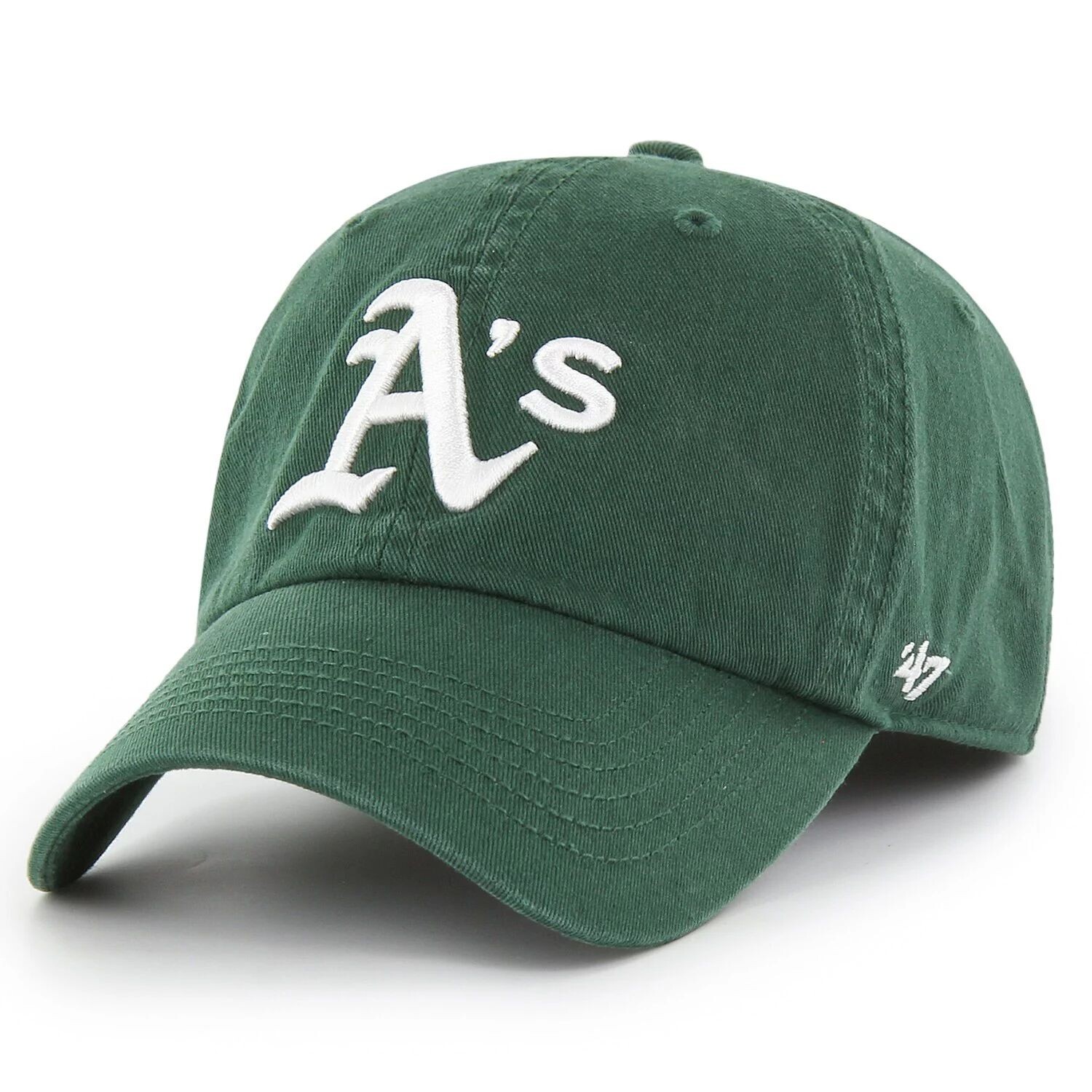 

Мужская приталенная шляпа с логотипом Green Oakland Athletics '47