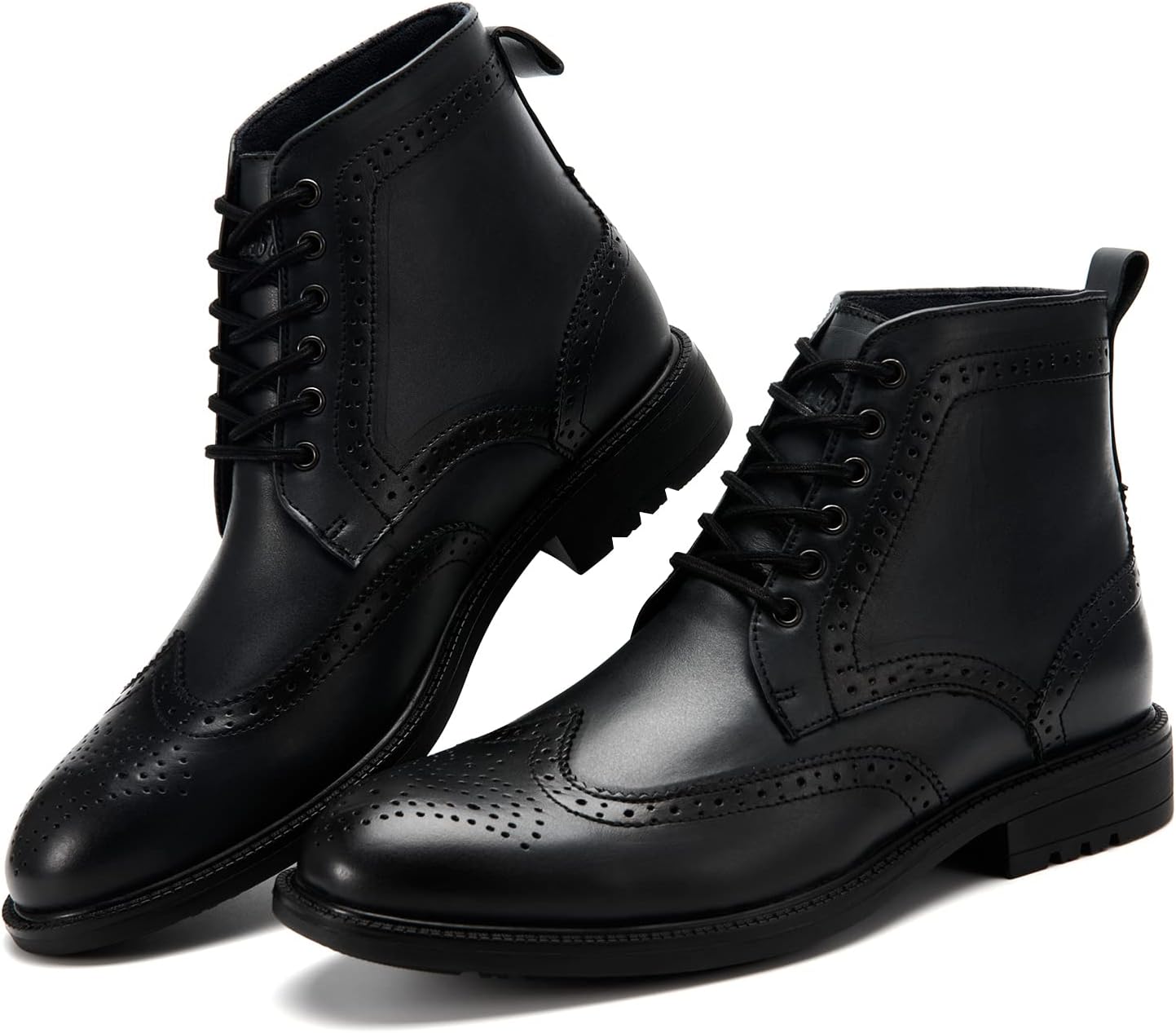 Мужские ботинки Arkbird Chukka из натуральной кожи, классические повседневные ботинки оксфордского стиля, черный — фото 3