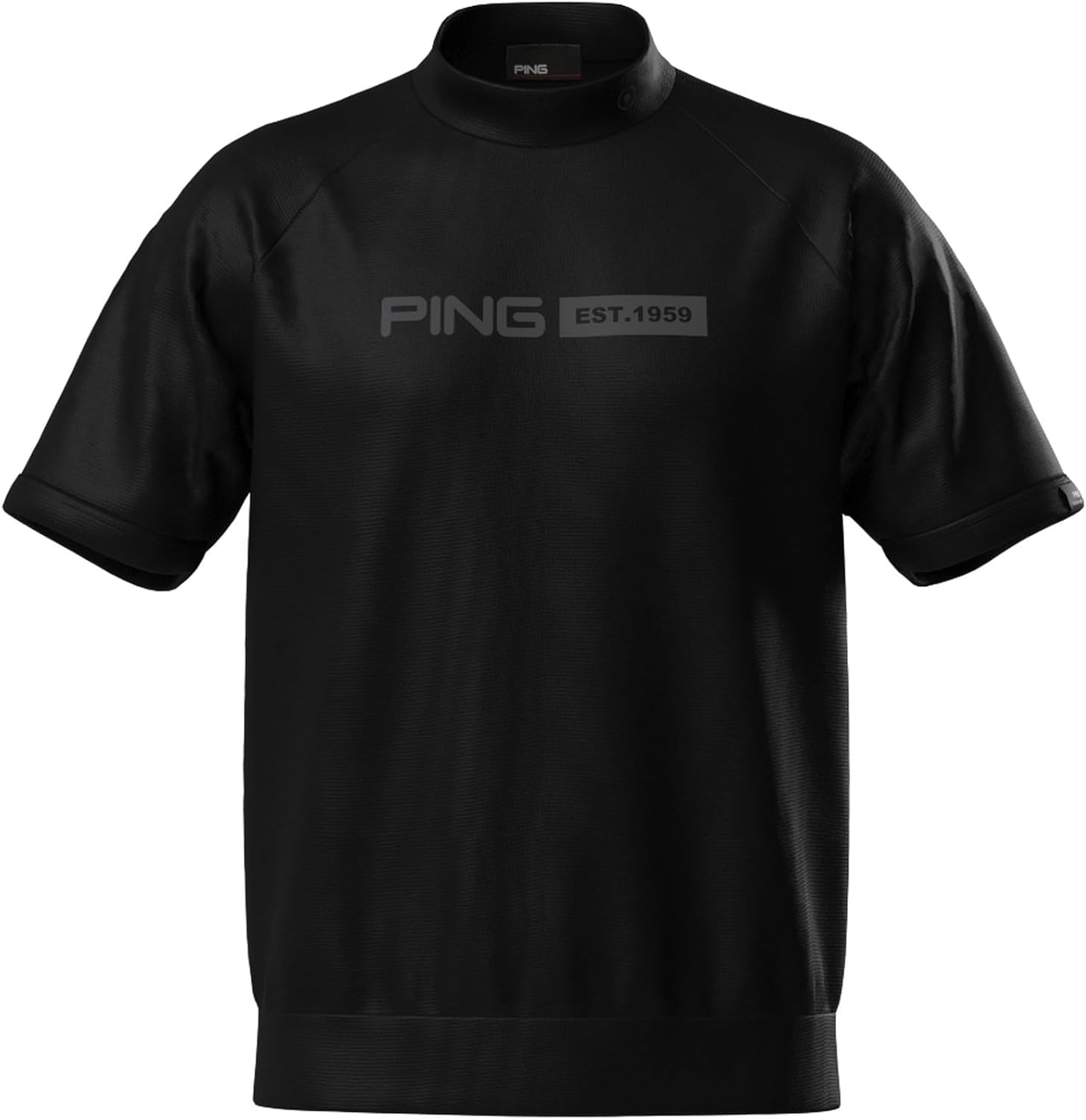 

Футболка с коротким рукавом и высоким воротником Pin Apparel 621-6167407 (эластичная, с защитой от УФ-излучения) / Мужская Ping Apparel, черный