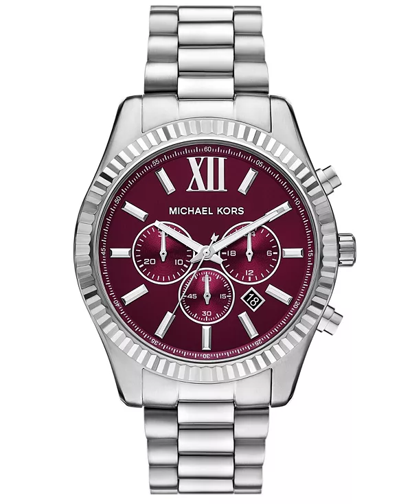 

Мужские часы Lexington Chronograph из нержавеющей стали серебристого цвета, 44 мм Michael Kors, silver-tone