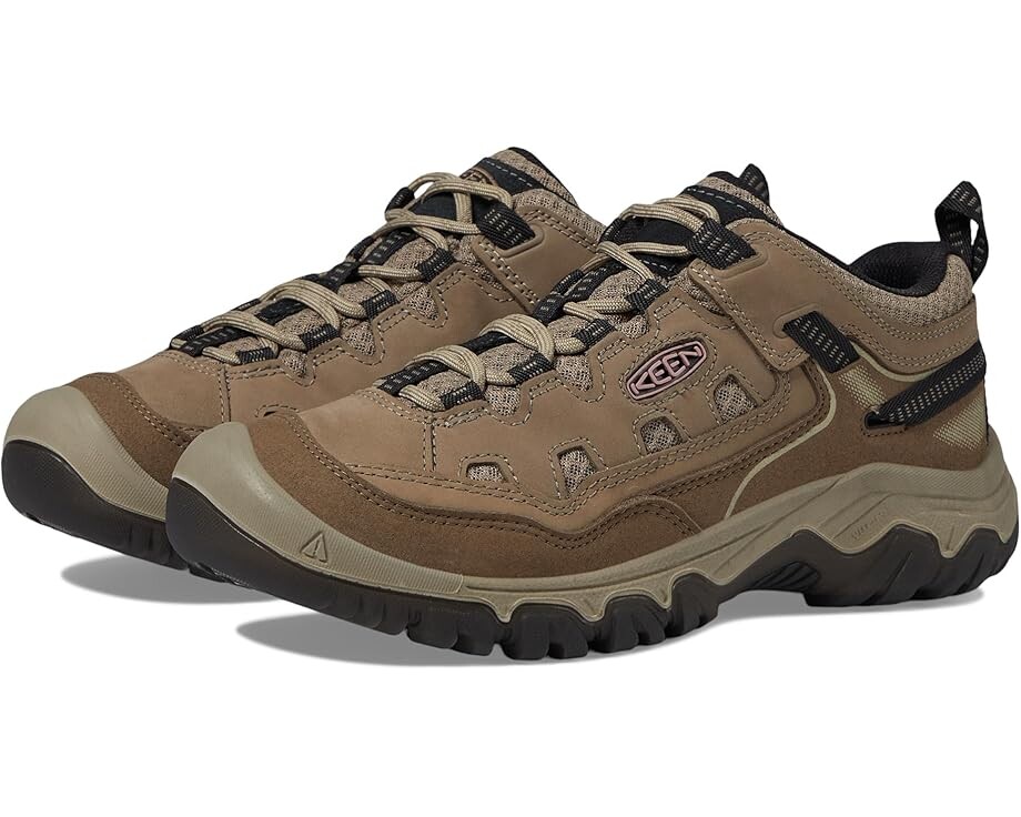 

Походная обувь KEEN Targhee 4 Low Height Durable Comfortable Waterproof, цвет Brindle/Nostalgia Rose