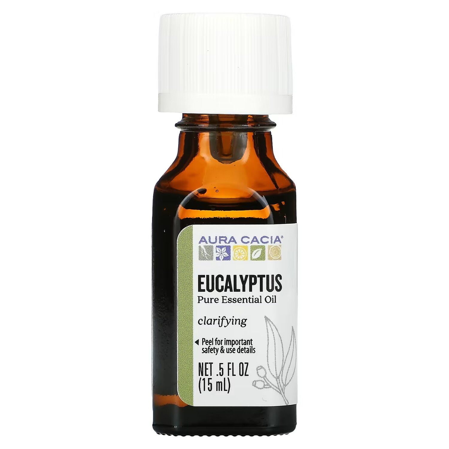 

Aura Cacia Pure Эфирное масло эвкалипта 0,5 жидких унций (15 мл)
