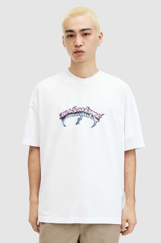 

Хлопковая футболка AllSaints, белый