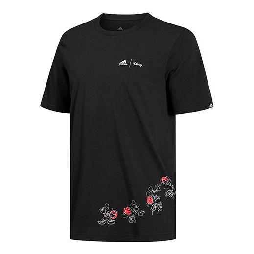 

Футболка adidas Logo Alphabet Printing Round Neck Short Sleeve Black GL3221, черный