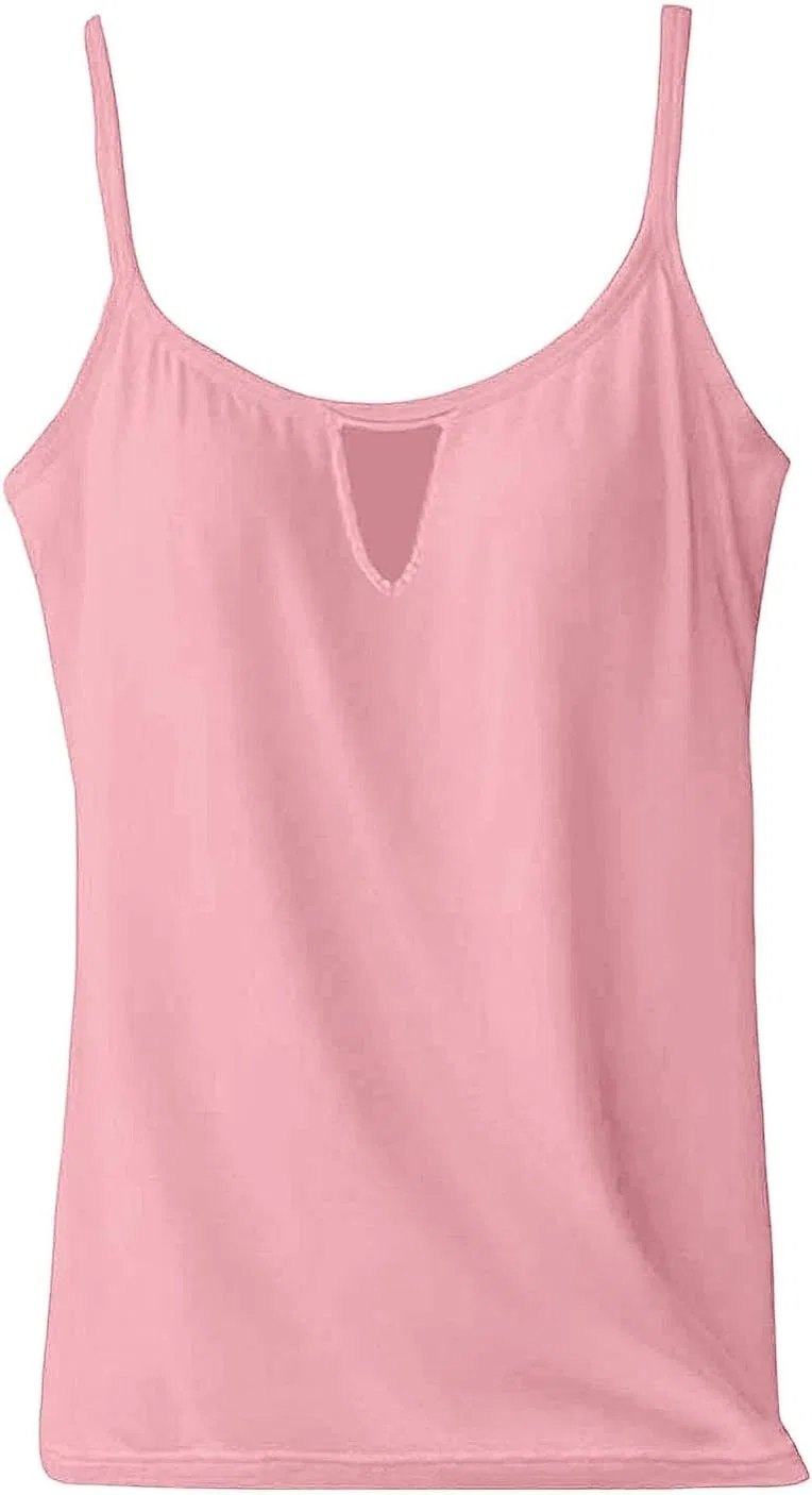 Женский топ с встроенным бюстгальтером, Generic, A10 Pink — фото 3