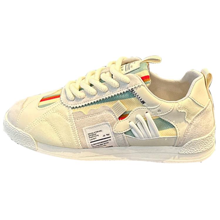 

Green feet Амортизирующие износостойкие низкие кеды мужские белые, цвет White