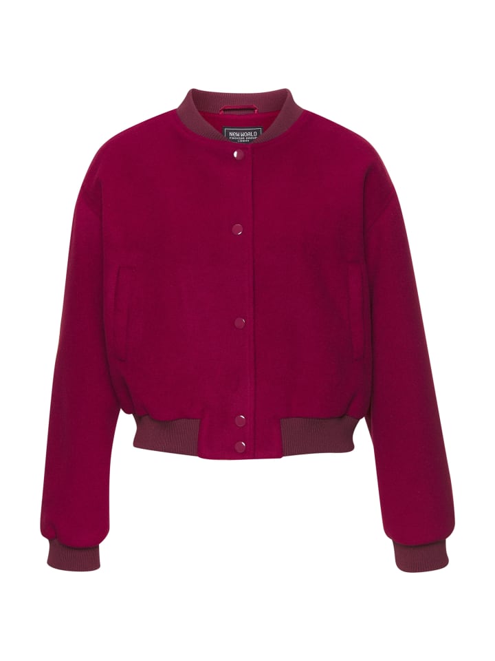 

LASCANA Куртка-бомбер бордового цвета