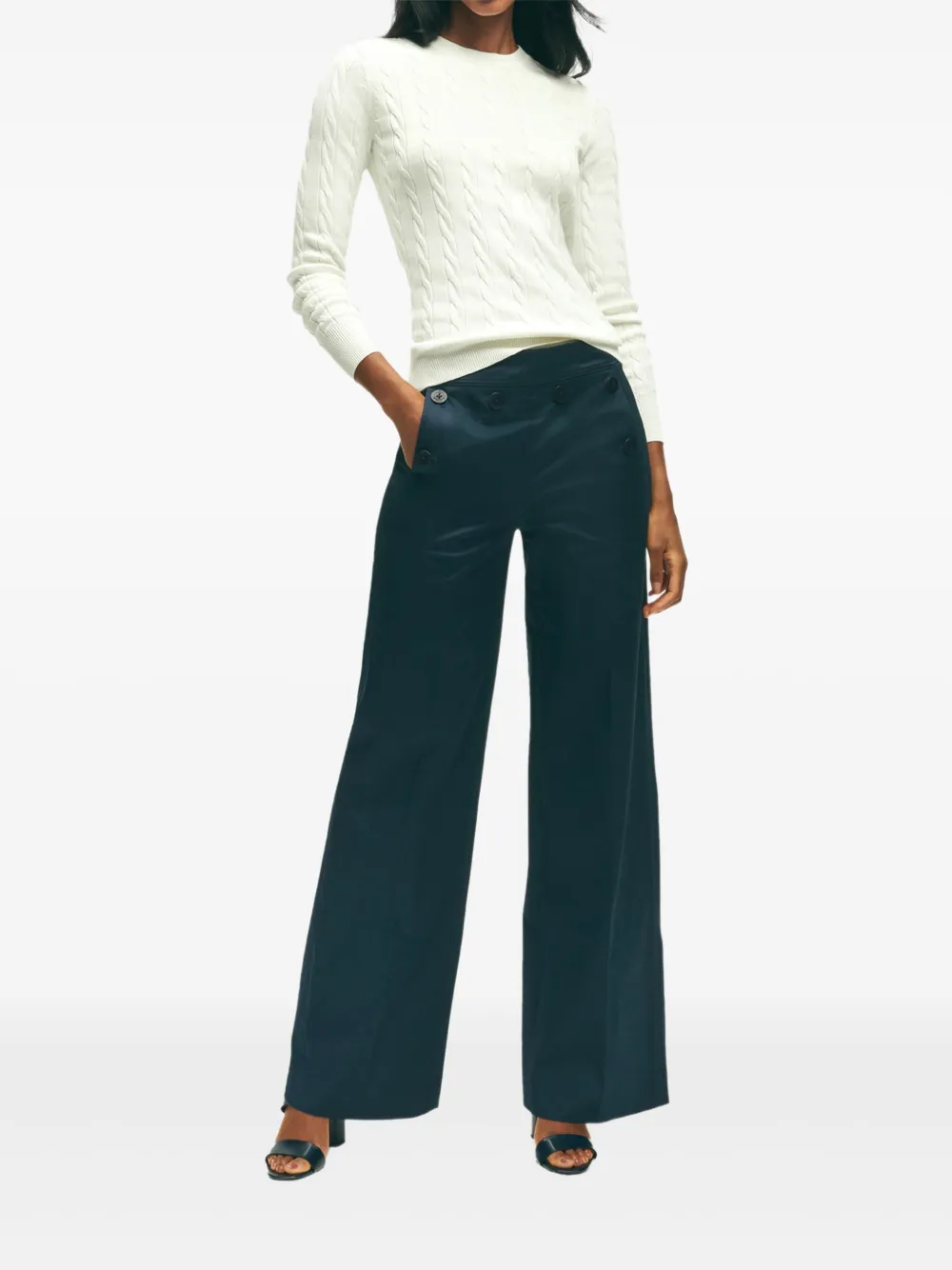 

Широкие брюки со шнуровкой Brooks Brothers, синий