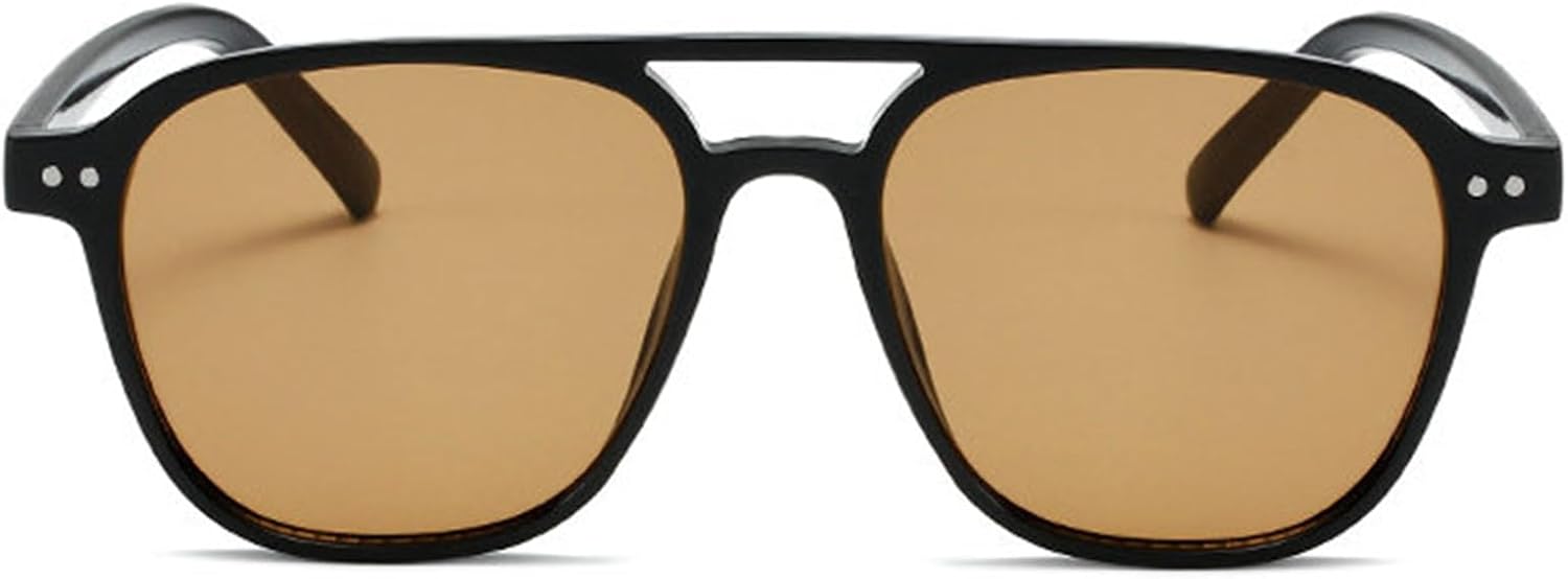 

Солнцезащитные очки Helena Fashion с двойной перемычкой, круглые, женские, в стиле ретро, ​​мужские, модные квадратные, с градиентным переходом цвета и защитой от УФ-излучения UV400, C2