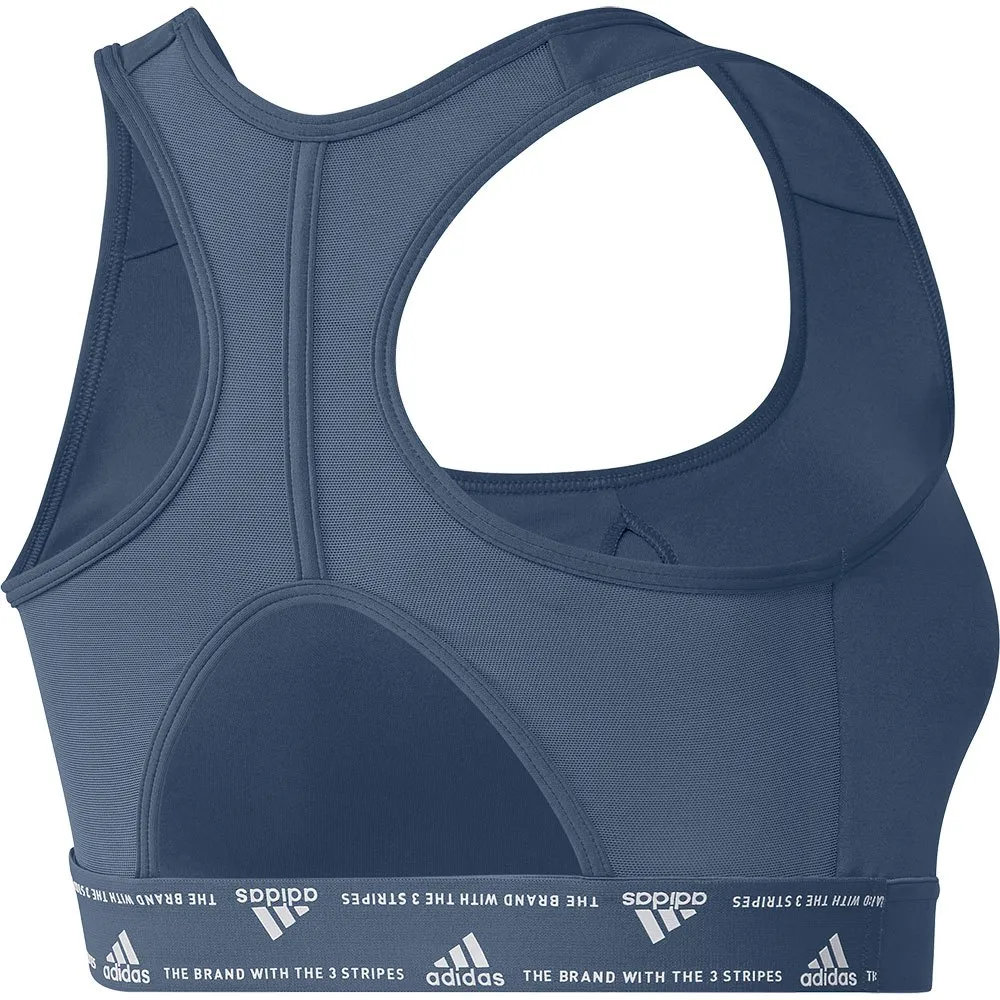 Спортивный бюстгальтер adidas Power Medium-Support sports bra, синий — фото 2