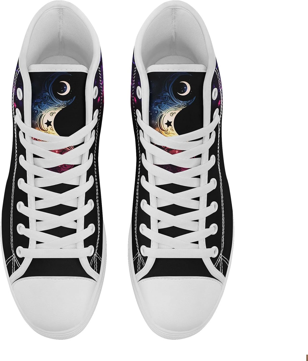 Высокие кеды на платформе AWSOLE MoonStar из хлопка для женщин, мужчин и молодежи, модная легкая обувь, стильные повседневные плоские кроссовки для ходьбы, черный/белый/темно-синий/розовый/оранжевый — фото 2
