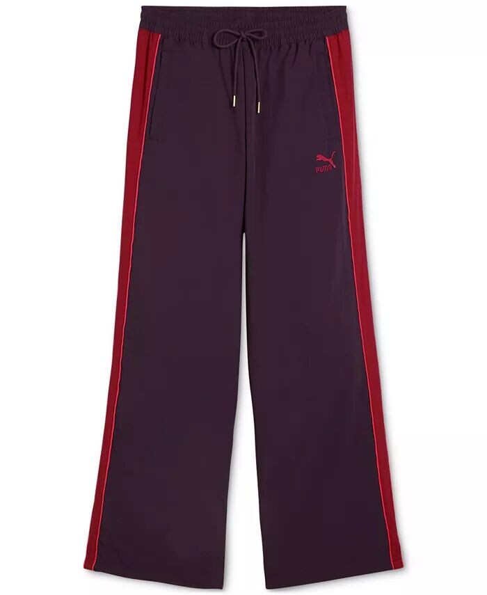 

Мужские спортивные брюки с логотипом и шнурком T7 Play Loud Puma, фиолетовый