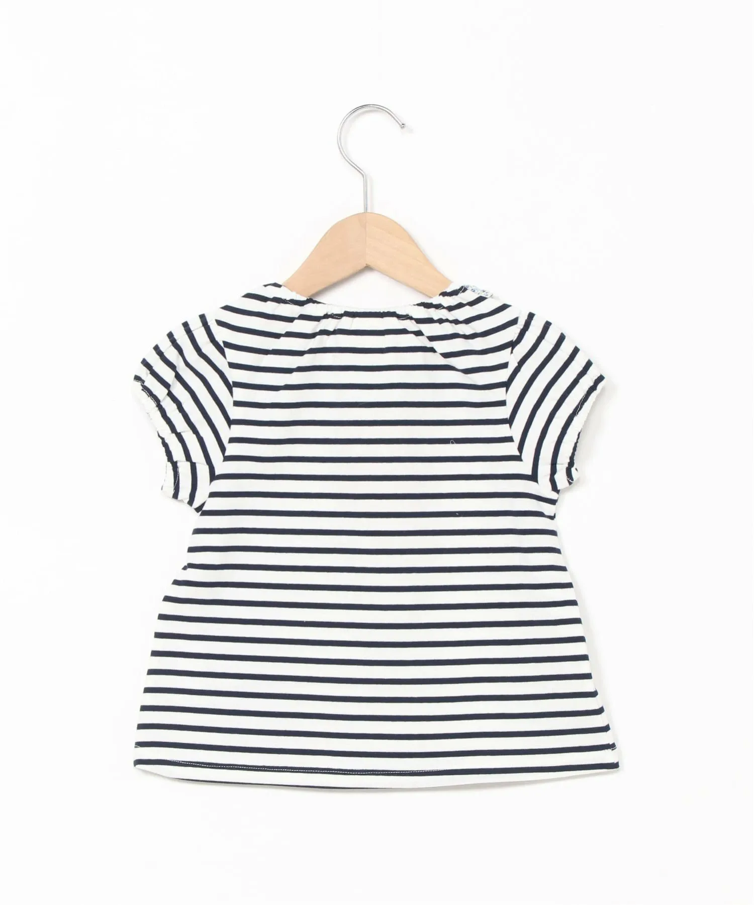 Футболка с аппликацией по краю и воротником-рюшами Anpanman Kids Collection, цвет Navy — фото 2