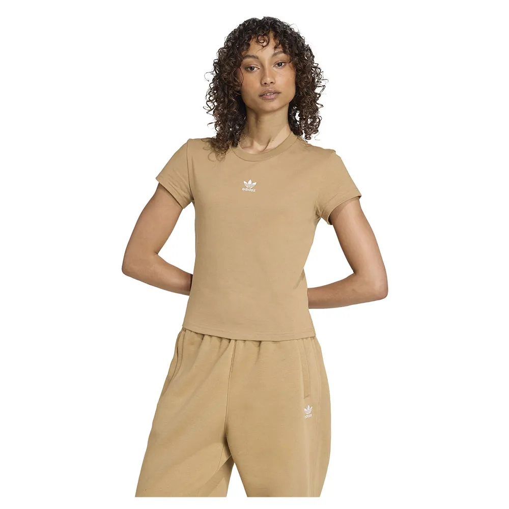 

Футболка с коротким рукавом adidas Originals Essentials Slim, бежевый