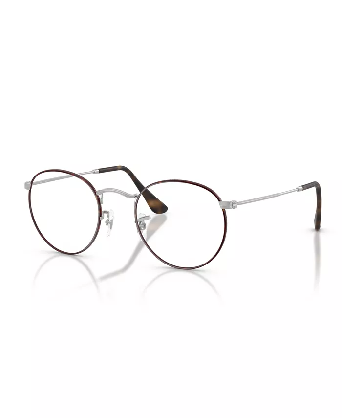 

Унисекс круглые металлические очки, RB3447V Ray-Ban, коричневый/бежевый