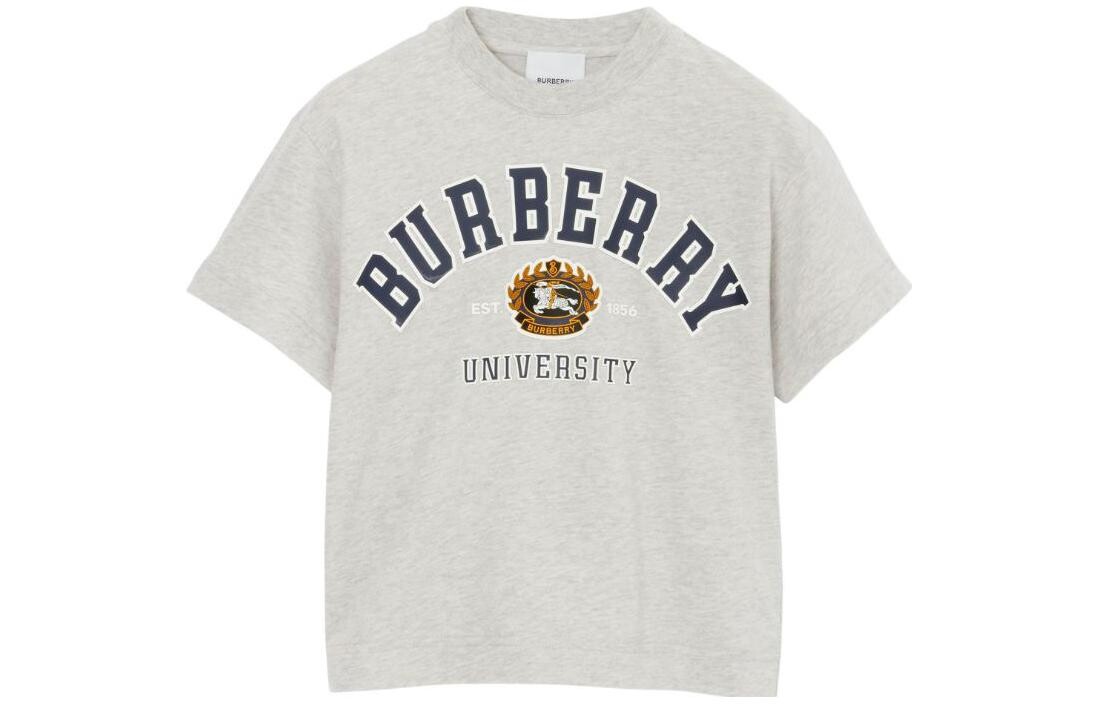 

Футболка детская Burberry, серый / синий