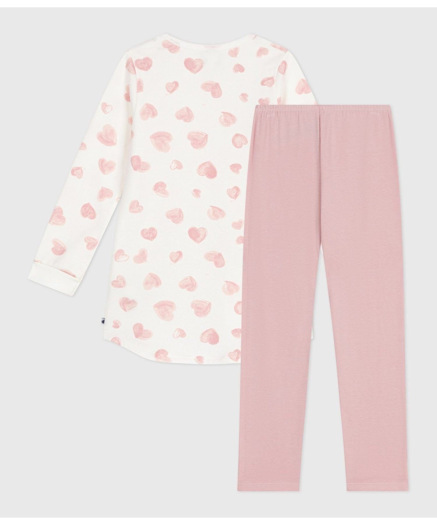 Пижама-туника с длинными рукавами PETIT BATEAU, Light Pink/Multicolor — фото 3