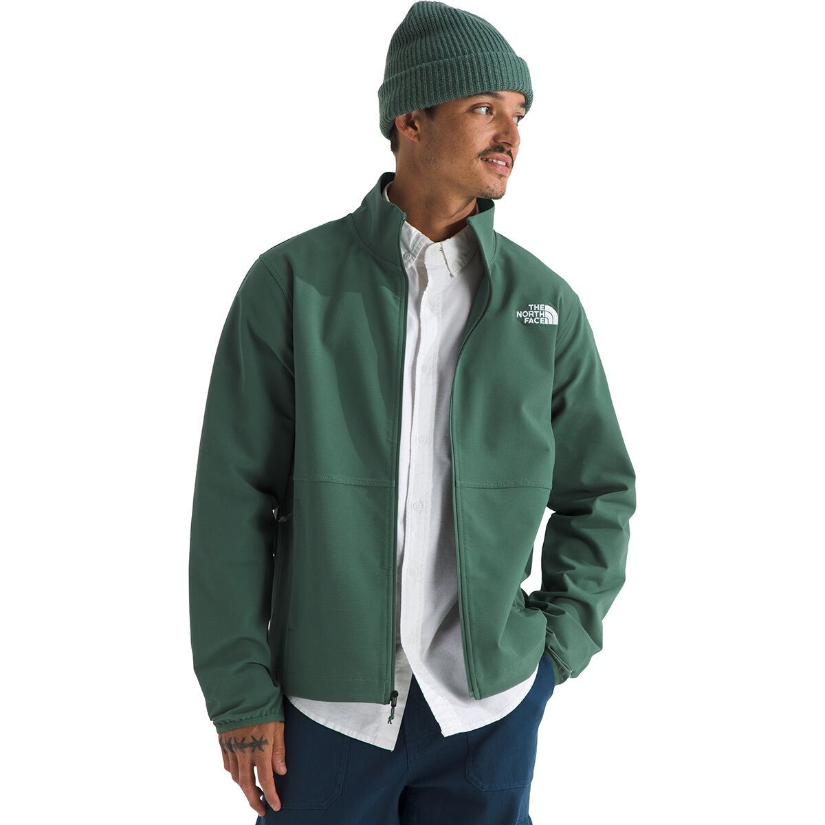 

Удлиненный стрейч-джекет Willow The North Face, зеленый