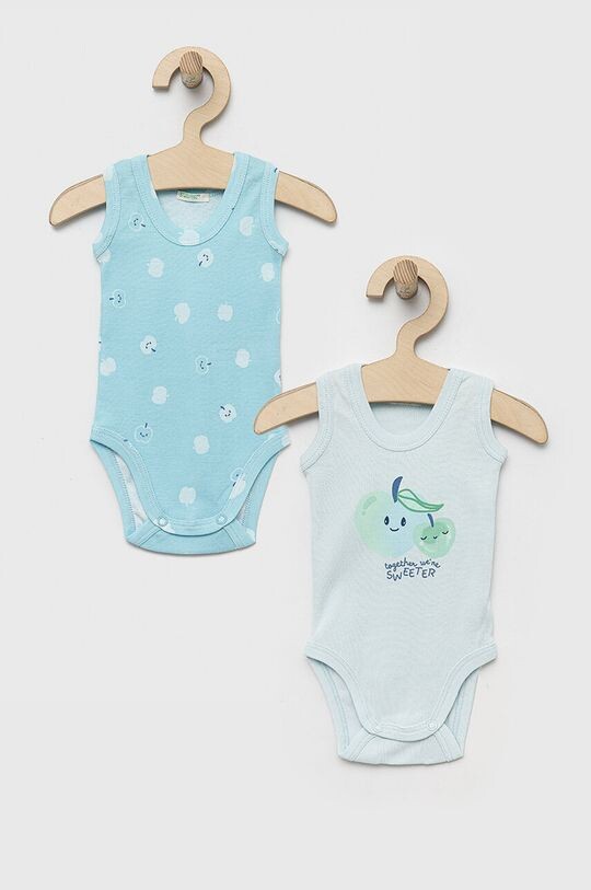 

Комплект из 2 хлопковых боди для малышей United Colors of Benetton, синий