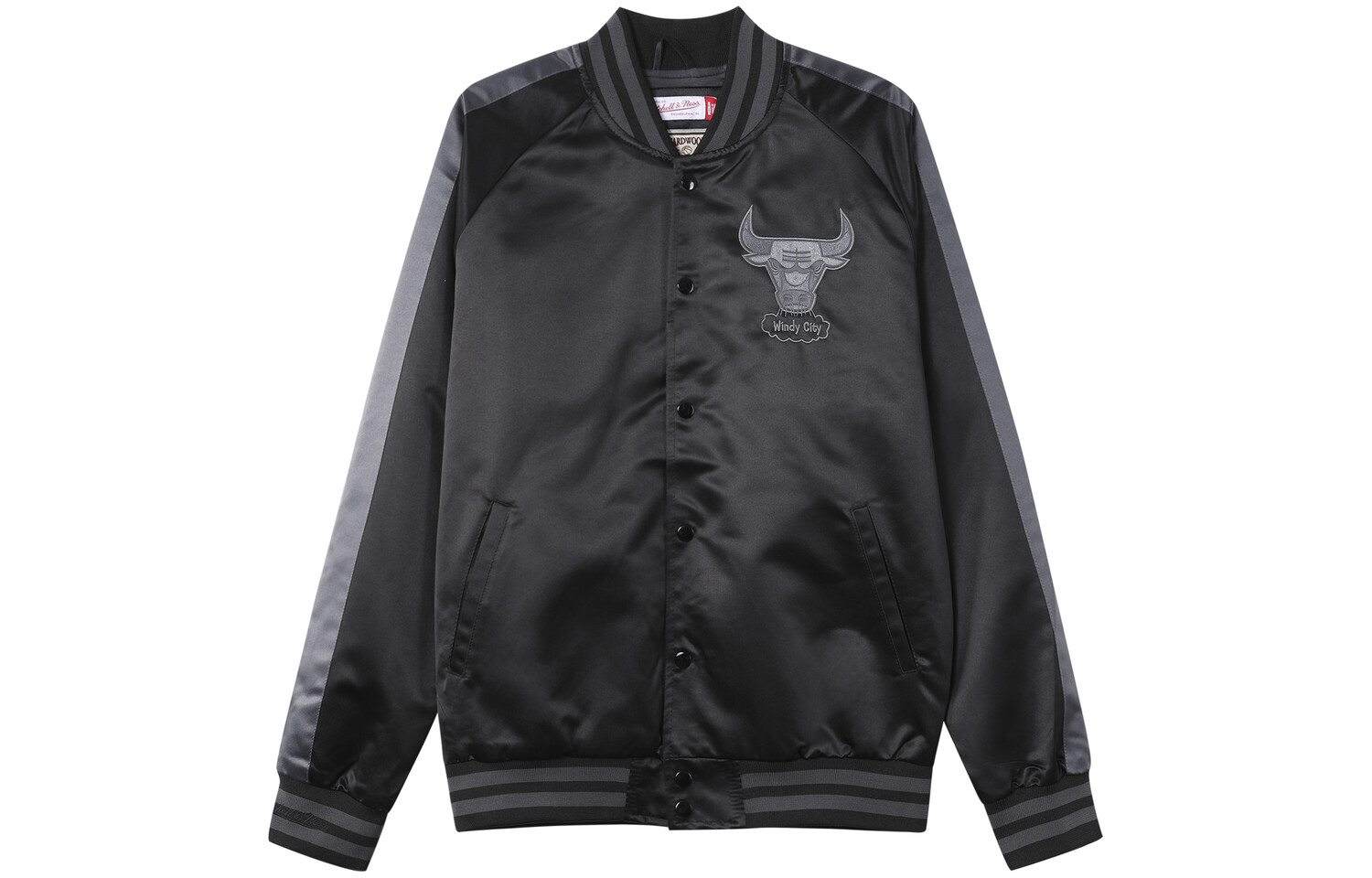 

Бейсбольная куртка унисекс черный Mitchell Ness